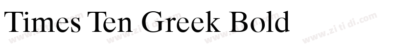 Times Ten Greek Bold字体转换